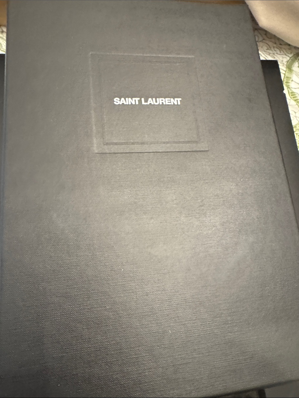 Saint Laurent Black Square Toe Slingback Heels - Picture 4 of 6